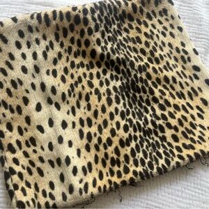 Vintage velvet animal print pillow cover